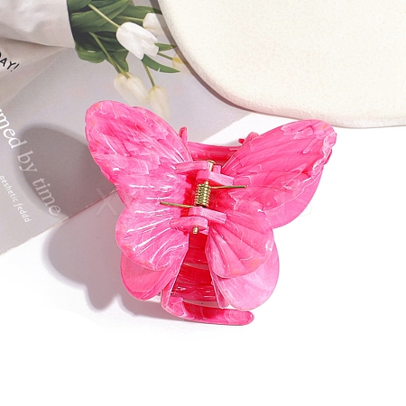 Butterfly Plastic Claw Hair Clips PW-WGB245A-01-1