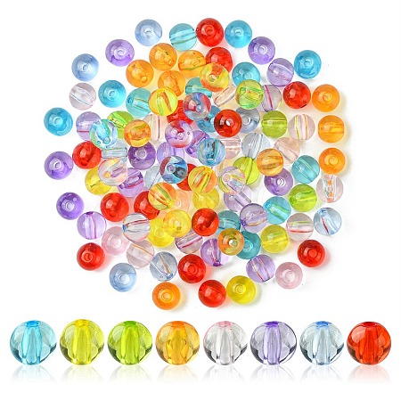 Transparent Acrylic Beads MACR-YW0002-72C-1