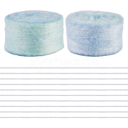 Segment Dyed Knitting Yarn LS-DIY-TAC0033-03H-1