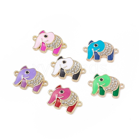 Alloy Crystal Rhinestone Connector Charms FIND-C019-09KCG-1