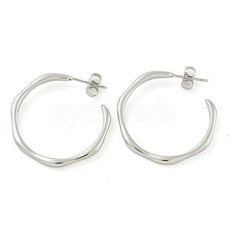 Non-Tarnish 304 Stainless Steel Stud Earrings for Women EJEW-S227-46P-1