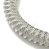 Non-Tarnish Adjustable 304 Stainless Steel Twist Spring Wire Bracelets BJEW-H617-12P-2