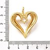 Brass Micro Pave Cubic Zirconia Pendants KK-B128-07G-3