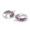Natural Amethyst Big Pendants G-G910-K13-P-2