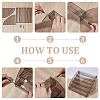6-Tier Transparent PS Plastic Nail Polish Bottle Organizer Display Riser Stands ODIS-WH0043-254B-4