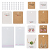 Beadthoven 150Pcs 6 Style Paper Earring Display Cards CDIS-BT0001-01-8