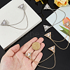 6Pcs 2 Colors Triangle Lapel Pins JEWB-FH0002-55-3