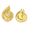 Snail 304 Stainless Steel Stud Earrings EJEW-D104-02G-01-2