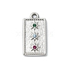 304 Stainless Steel Rhinestone Pendants STAS-L022-448P-1