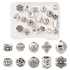 20Pcs 10 Style Tibetan Style Alloy Beads FIND-YW0003-68-1
