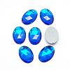 Acrylic Rhinestone Flat Back Cabochons GACR-Q011-13x18-05-1