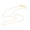 Brass Cable Chain Necklaces Making MAK-H102-01G-1