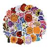 50 Pieces  Flower Graffiti Waterproof Decorative Paper Stickers STIC-R001-20-1