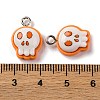 Halloween Theme Opaque Resin Pendants RESI-D075-01M-3