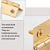 Gorgecraft 4 Sets Iron & Brass Cabinet Drawer Butt Hinges Connectors AJEW-GF0004-99-4