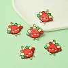 10Pcs 5 Style Cute Printed Alloy Pendants ENAM-YW0003-46B-1