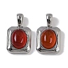 Natural Carnelian(Dyed & Heated) Pendants KK-P283-50P-1