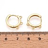 Brass Hoop Earring Finding KK-N261-61G-3