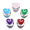 Alloy Enamel European Beads MPDL-T005-002-RS-1