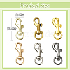 12Pcs 6 Styles Alloy Swivel Clasps FIND-CJ0004-19-2