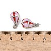 Brass Enamel Pendant Bails KK-H524-13P-3