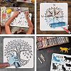 PET Hollow out Drawing Painting Stencils Sets for Kids Teen Boys Girls DIY-WH0172-703-5