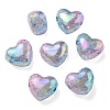 Transparent Crackle Acrylic Beads OACR-P010-14D-1