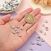 60Pcs 15 Colors Brass Rhinestone Spacer Beads RB-YW0001-12-5