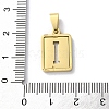 304 Stainless Steel Alphabet Pendants STAS-S152-01G-I-3