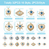 32Pcs 16 Style Alloy Enamel Pendants ENAM-TA0001-35-13