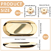 2Pcs Hexagon Brass Incense Burner Holder AJEW-ME0004-08-2