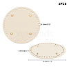 PU Leather Flat Round Bag Bottom FIND-PH0016-001I-2