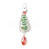 Christmas Theme Copper Wired Glass Big Pendants PALLOY-JF02857-02-1