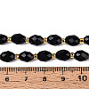 Natural Black Obsidian Beads Strands G-N342-53-8x6-01-5