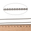 304 Stainless Steel Flat Round Link Chains CHS-K026-01B-P-3