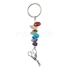 Tibetan Style Zinc Alloy Keychains KEYC-JKC00728-3