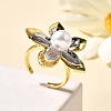 Brass Cuff Rings for Women RJEW-Q008-05G-1