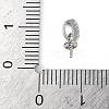 Brass Micro Pave Clear Cubic Zirconia Peg Bails Pendants KK-L219-02P-3