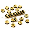 Brass Grade A Rhinestone Spacer Beads RSB036NF-12G-1
