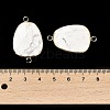 Natural Howlite Faceted Connector Charms G-F763-02G-05-3