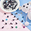   72 Sets 12 Colors Plastic Craft Eyes KY-PH0001-89-5