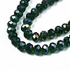 Electroplate Glass Beads Strands LS-EGLA-A034-T8mm-B28-3