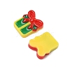 Christmas Theme Luminous Resin Cabochons RESI-U003-02G-2