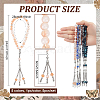 5Pcs 5 Colors Alloy Charm Bracelets BJEW-PH0004-68-2