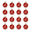 Golden Plated Alloy Enamel Charms LS-ENAM-S118-03J-2