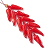 Acrylic Pepper Pendant Decorations HJEW-JM02545-4