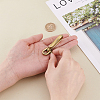 2Pcs Brass Shackle Clasps KK-PH0012-62B-G-3
