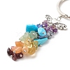 Natural & Synthetic Gemstone Beaded Keychain KEYC-JKC00345-02-2