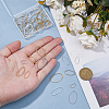 60Pcs 10 Styles Brass Linking Rings KK-HS0001-48-3