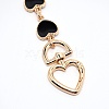 Light Gold Zinc Alloy Hanger Clasps FIND-WH0066-36A-2